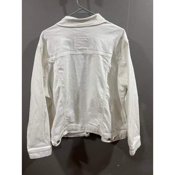 2X LEVI'S Womens white Jean Jacket - Picture 4 of 5